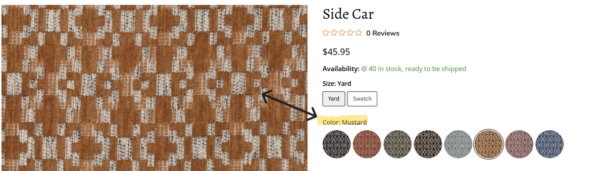 Craig Stevens - Custom Notched Trapezoid Seat Cushion: Sidecar: Color Mustard - No Welt